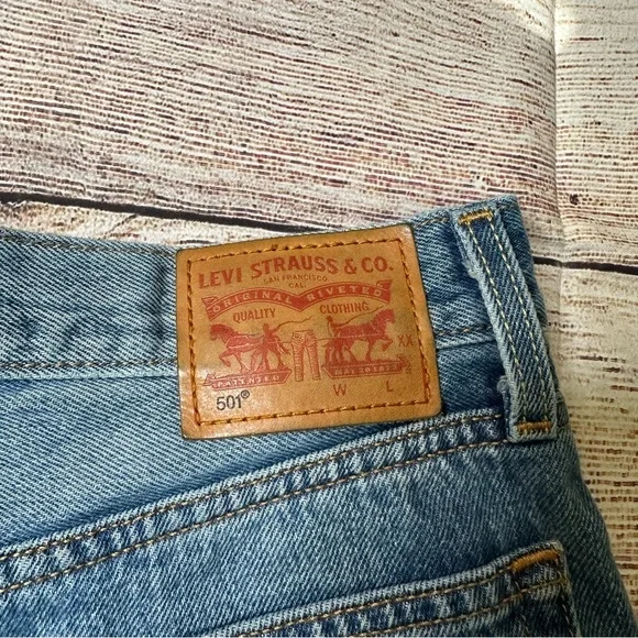 Levi's 501 Denim Shorts - Picture 12 of 15